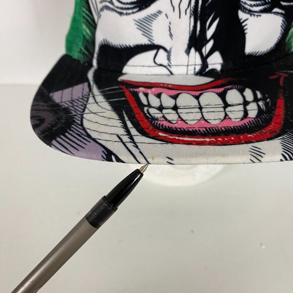 The Joker DC Comics Snapback Hat Green All Over Print - Picture 6 of 9